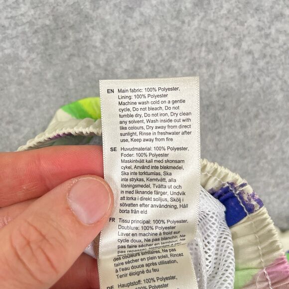 NEW OAS Flower Shop Swim Shorts Mens Size Large Floral Trunks Pockets Sweden - Picture 14 of 15